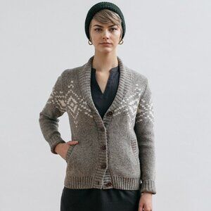 Bridge & Burn | nolan stone donegal sweater grandpa cardigan size xs